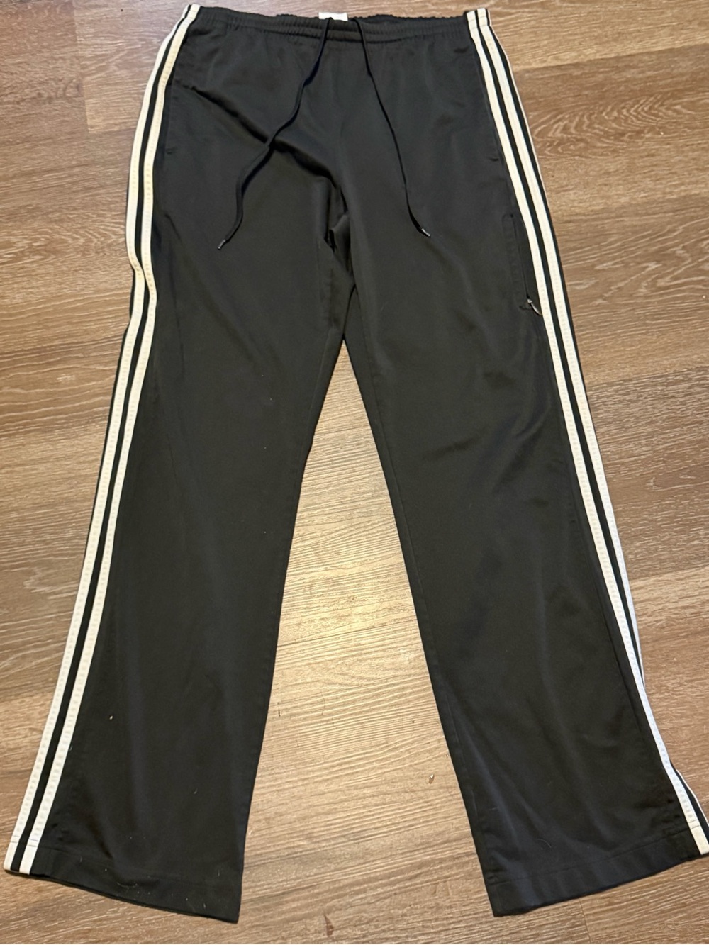 Adidas Black 3 Stripe Tracksuit Pants Mens XL Blokecore